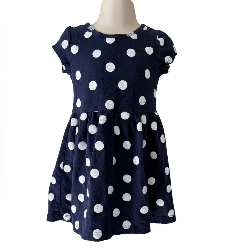 Carter's- Short Sleeve Polkadot Dress; 3T